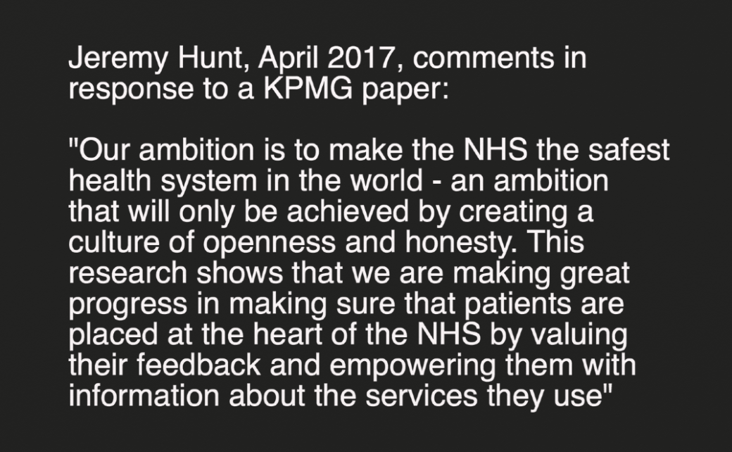 Hunt KPMG comments