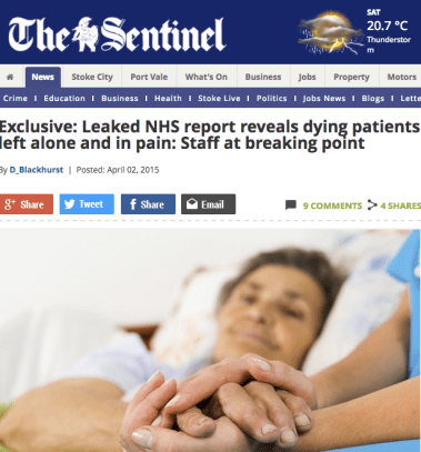 Donnelly Stoke Sentinel leaks