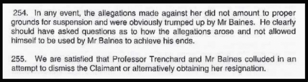 Trenchard colluded