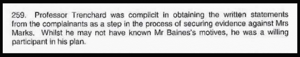 Trenchard complicit