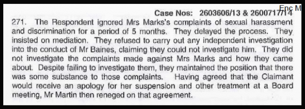 Trenchard no investigation