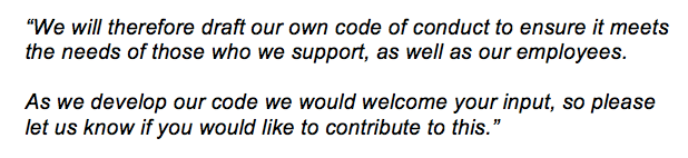 Simon Pook code of conduct