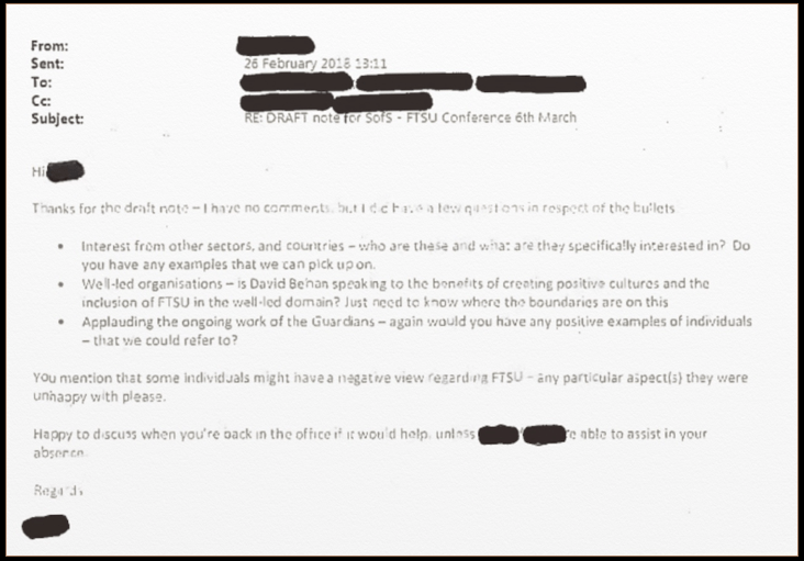 Good News DHSC re NGO conference