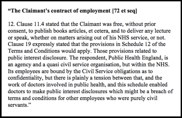 Oshin contractual right to speak out