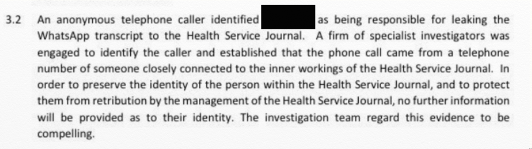 HSJ counterleak to BMA