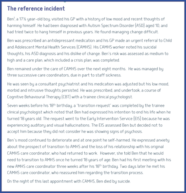 B Reference incident