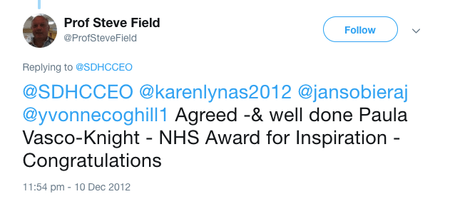 Steve Field well done PVK