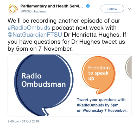 A PHSO request for Qs