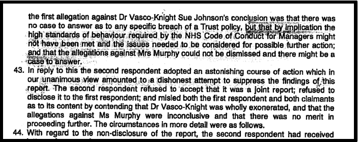 Blog 8 South Devon suppressed report PVK ET judgment