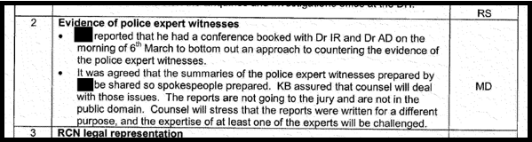 ACounter police expert evidence