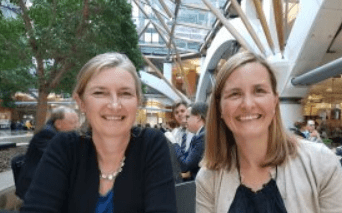 Sarah Wolllaston and Henrietta Hughes selfie