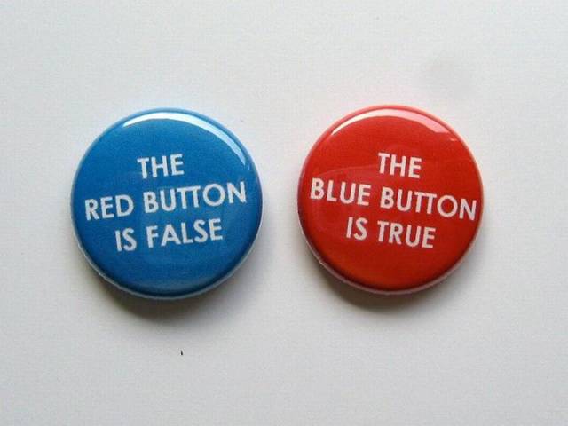 truth false buttons