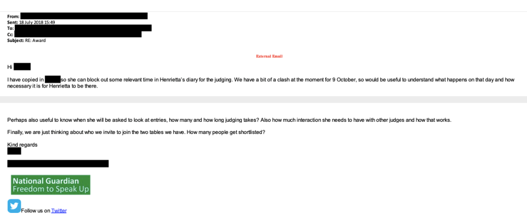 Award henrietta judging 2018