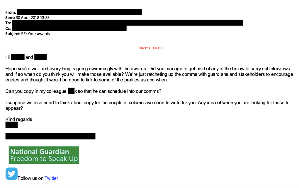 Awards ratcheting up comms