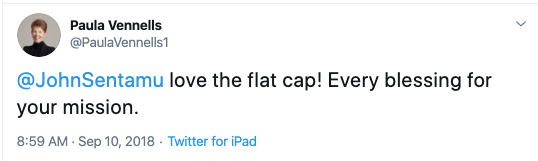 CoE John Sentamu flat cap