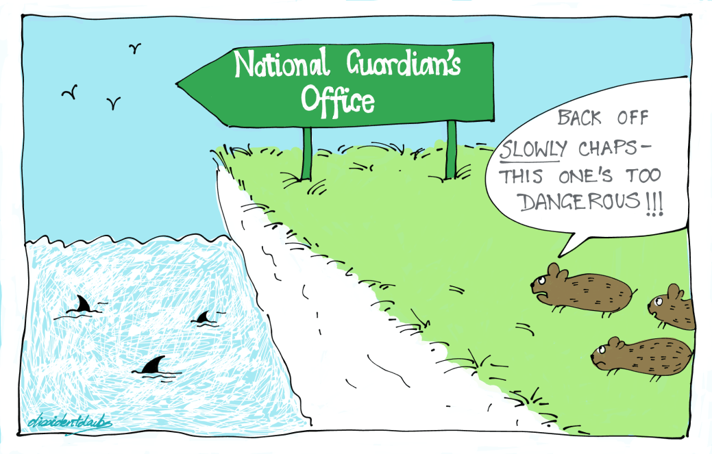 Lemmings National Guardian cliff